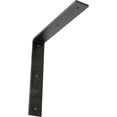 thumbnail image 1 of Ekena Millwork 2"W x 12"D x 12"H Hamilton Steel Bracket, Antiqued Silver, 1 of 11