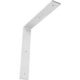 thumbnail image 1 of Ekena Millwork 2"W x 12"D x 12"H Hamilton Steel Bracket, Hammered White, 1 of 11