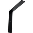thumbnail image 1 of Ekena Millwork 2"W x 12"D x 12"H Hamilton Steel Bracket, Powder Coated Black, 1 of 11