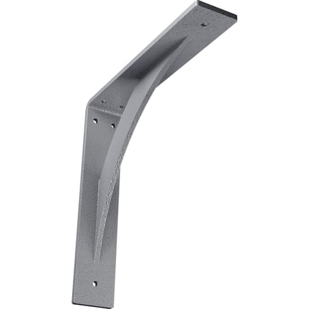 Ekena Millwork 2"W x 12"D x 12"H Legacy Steel Bracket, Hammered Light Blue
