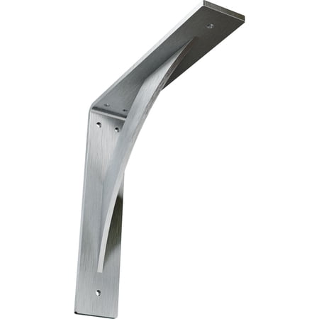 Ekena Millwork 2"W x 12"D x 12"H Legacy Steel Bracket, Unfinished