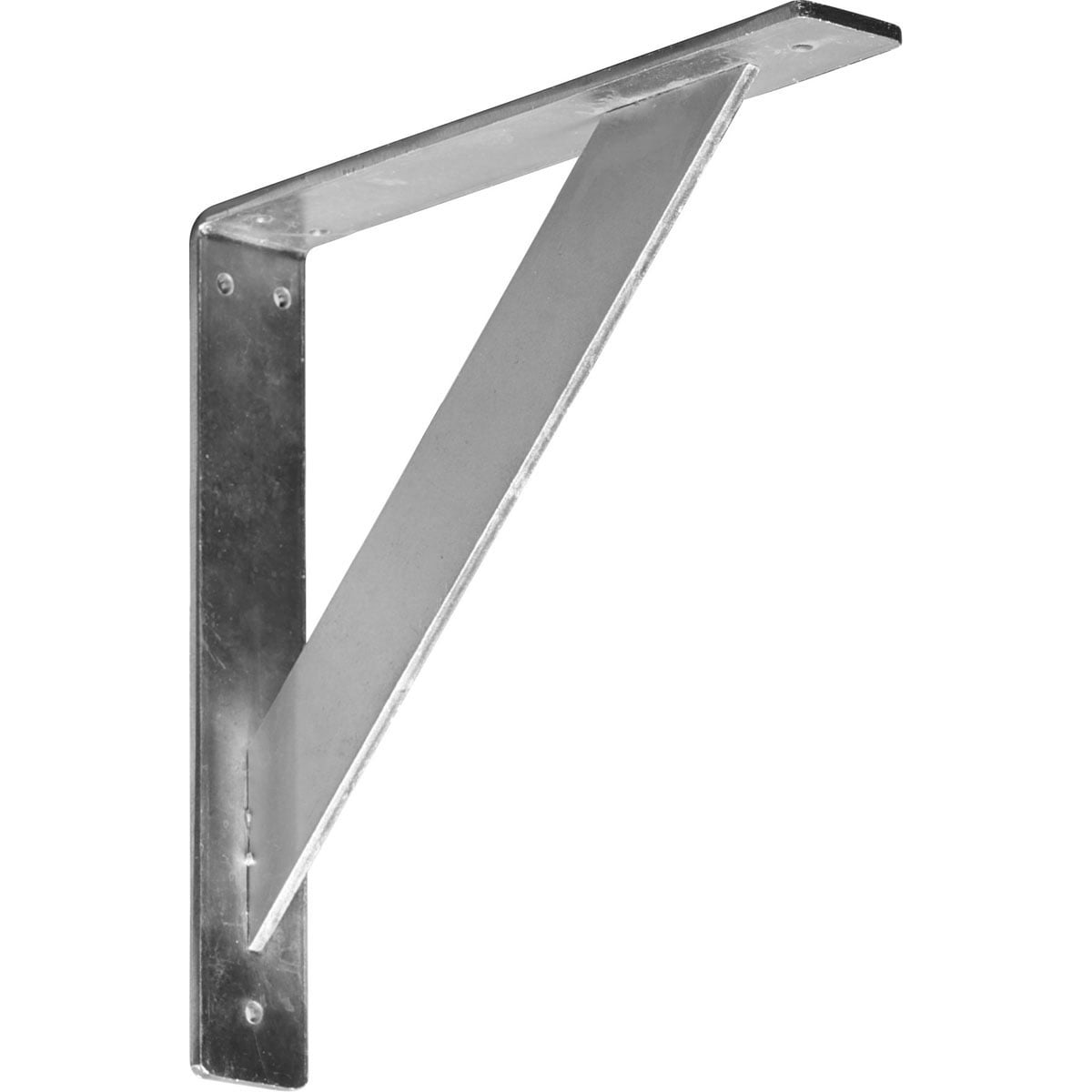 Unfinished Steel 12" x 12" x 2" Traditional Bracket