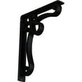 thumbnail image 1 of Ekena Millwork 2"W x 12"D x 15"H Orleans Wrought Iron Bracket, (Triple center brace) (4-Pack), 1 of 5
