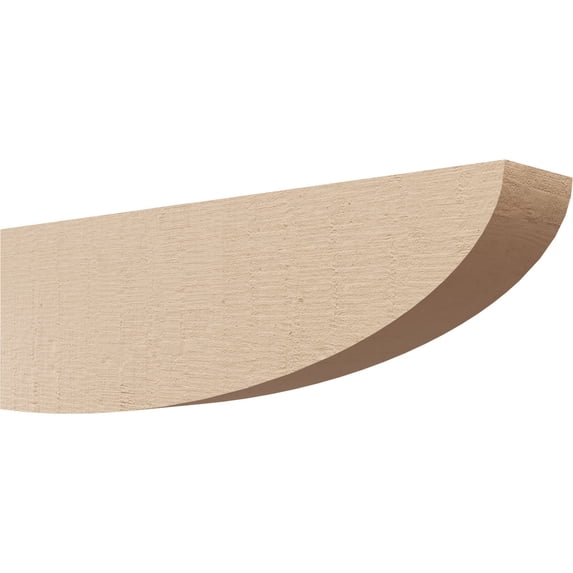 2"W x 12"D x 4"H Thin Durham Rough Cedar Woodgrain TimberThane Corbel, Primed Tan