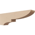 thumbnail image 1 of 2"W x 12"D x 4"H Thin Ridgewood Rough Cedar Woodgrain TimberThane Corbel, Primed Tan, 1 of 6