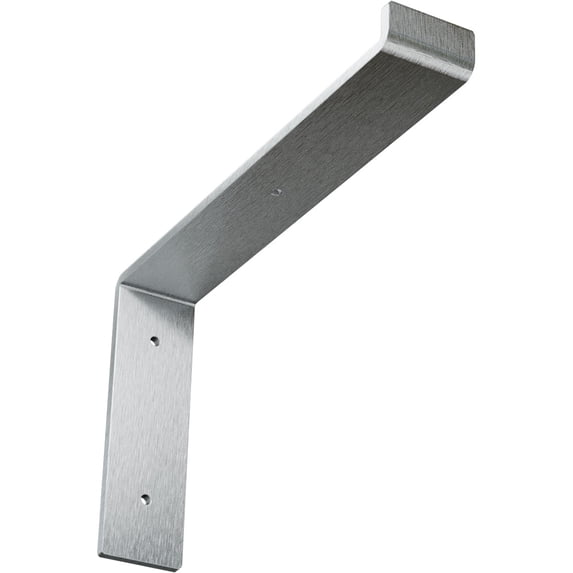 Ekena Millwork 2"W x 12"D x 7 3/4"H Steel Truss Shelf Bracket, Unfinished