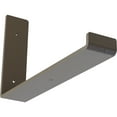 thumbnail image 1 of Ekena Millwork 2"W x 12"D x 7"H Steel Hanging Shelf Bracket, Hammered Brown, 1 of 10