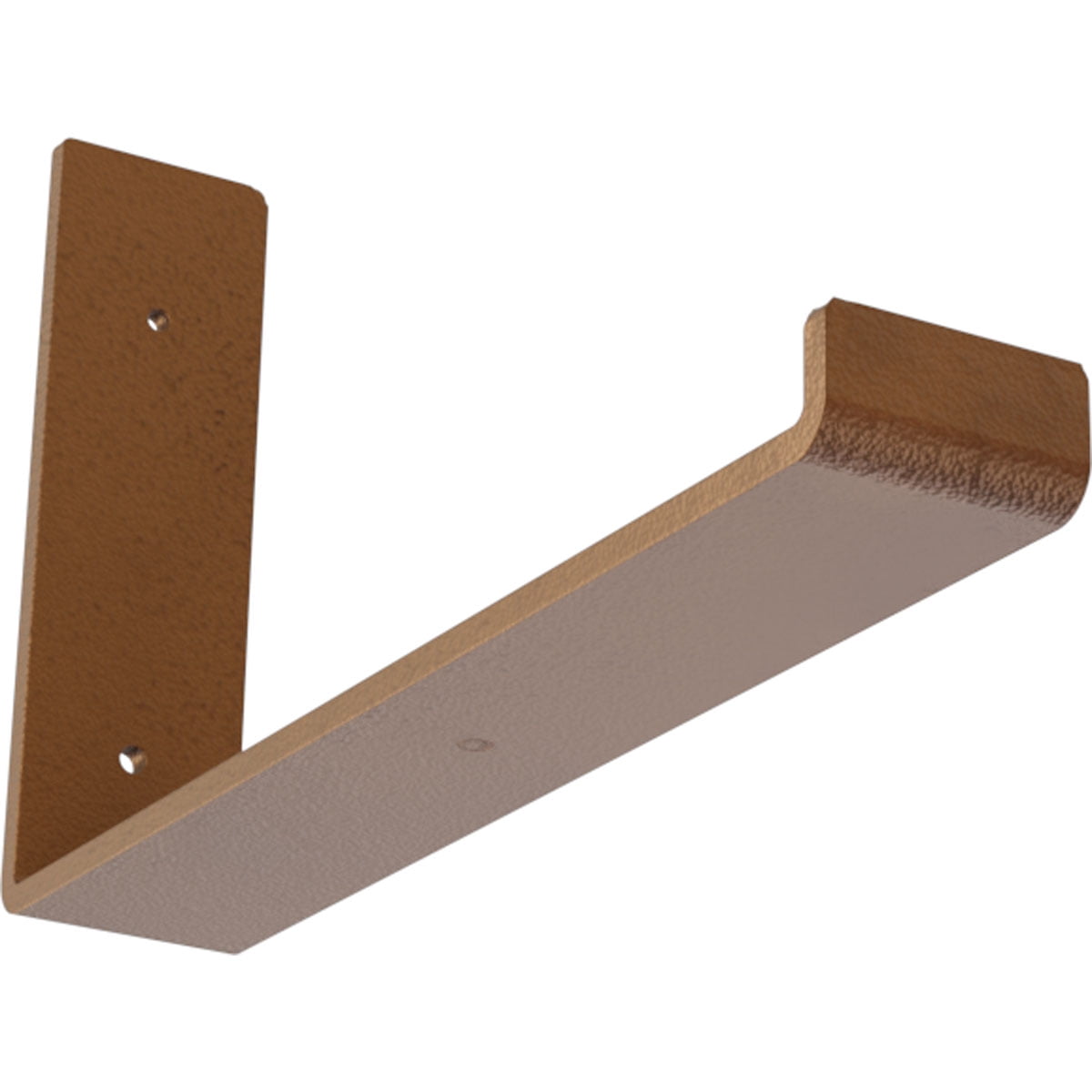 Hammered Copper 2"W x 12"D x 7"H Steel Shelf Bracket