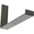 thumbnail image 1 of Ekena Millwork 2"W x 12"D x 7"H Steel Hanging Shelf Bracket, Hammered Gray, 1 of 10
