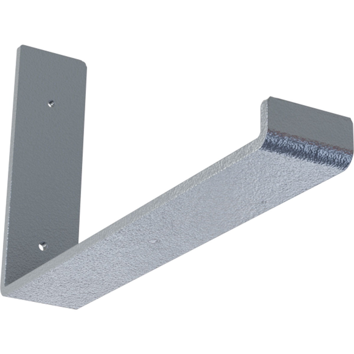 Hammered Light Blue Steel 12" Hanging Shelf Bracket