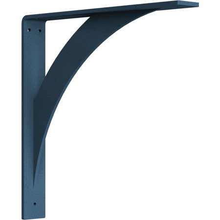 Ekena Millwork 2"W x 14"D x 14"H Legacy Steel Bracket, Hammered Light Blue