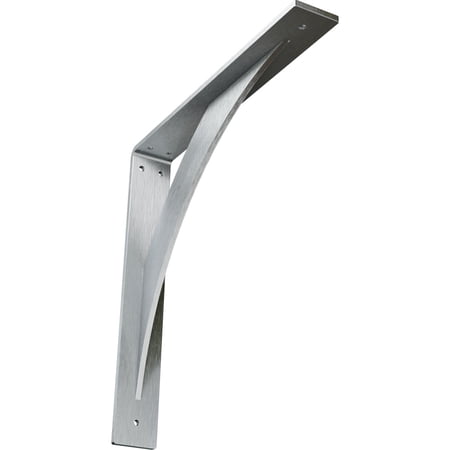 Ekena Millwork 2"W x 14"D x 14"H Legacy Steel Bracket, Unfinished