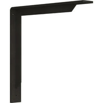 Ekena Millwork 2"W x 14"D x 14"H Stockport Steel Bracket, Hammered Dark Bronze