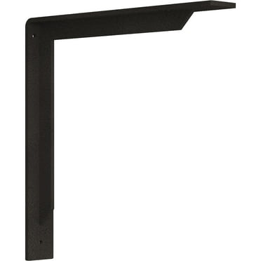 Ekena Millwork 2"W x 14"D x 14"H Stockport Steel Bracket, Hammered Dark Bronze