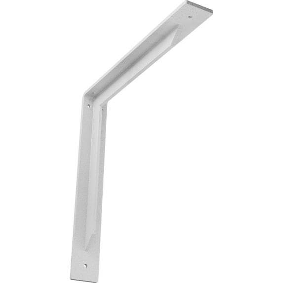 Ekena Millwork 2"W x 14"D x 14"H Stockport Steel Bracket, Hammered White