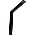 thumbnail image 1 of Ekena Millwork 2"W x 14"D x 14"H Stockport Steel Bracket, Powder Coated Black, 1 of 12