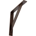 thumbnail image 1 of Ekena Millwork 2"W x 14"D x 14"H Traditional Steel Bracket, Antiqued Copper, 1 of 13