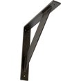 thumbnail image 1 of Ekena Millwork 2"W x 14"D x 14"H Traditional Steel Bracket, Antiqued Warm Silver, 1 of 13