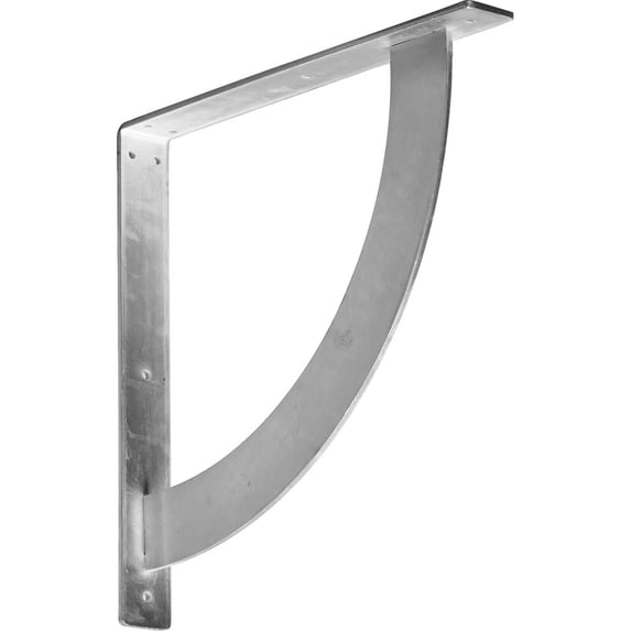 Ekena Millwork 2"W x 16"D x 16"H Bulwark Bracket, Steel (4-Pack)