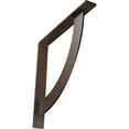 thumbnail image 1 of Ekena Millwork 2"W x 16"D x 16"H Bulwark Steel Bracket, Hammered Brown, 1 of 12