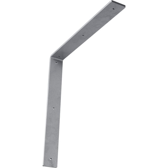 Ekena Millwork 2"W x 16"D x 16"H Hamilton Steel Bracket, Hammered Light Blue