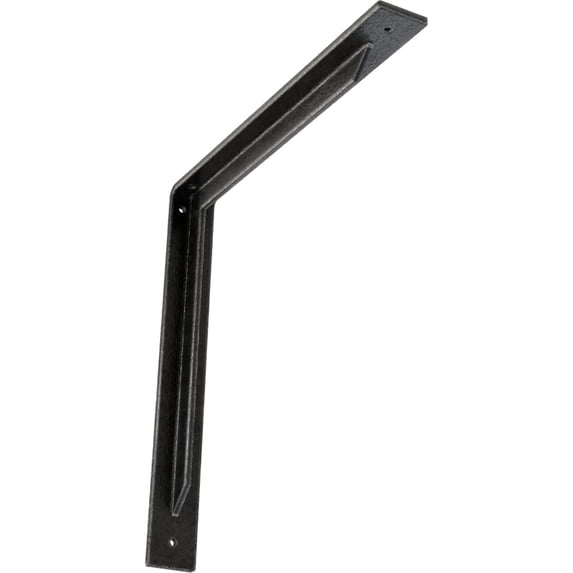 Ekena Millwork 2"W x 16"D x 16"H Stockport Steel Bracket, Antiqued Pewter