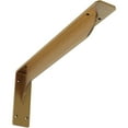 thumbnail image 1 of Ekena Millwork 2"W x 16"D x 6 1/2"H Embrey Steel Bracket, Hammered Gold, 1 of 11