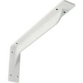 thumbnail image 1 of Ekena Millwork 2"W x 16"D x 6 1/2"H Embrey Steel Bracket, Hammered White, 1 of 12