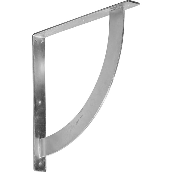 Ekena Millwork 2"W x 18"D x 18"H Bulwark Bracket, Steel (4-Pack)
