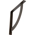 thumbnail image 1 of Ekena Millwork 2"W x 18"D x 18"H Bulwark Steel Bracket, Antiqued Bronze, 1 of 12