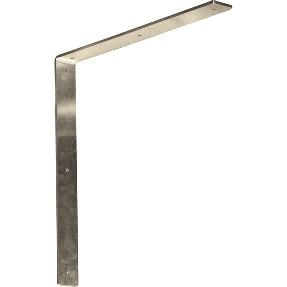 Ekena Millwork 2"W x 18"D x 18"H Hamilton Bracket, Stainless Steel (4-Pack)