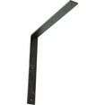 thumbnail image 1 of Ekena Millwork 2"W x 18"D x 18"H Hamilton Steel Bracket, Antiqued Silver, 1 of 11