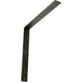 thumbnail image 1 of Ekena Millwork 2"W x 18"D x 18"H Hamilton Steel Bracket, Antiqued Warm Silver, 1 of 11