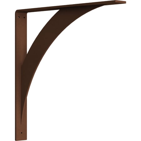 Ekena Millwork 2"W x 18"D x 18"H Legacy Steel Bracket, Hammered Copper