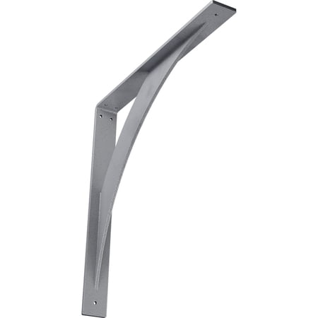 Ekena Millwork 2"W x 18"D x 18"H Legacy Steel Bracket, Hammered Light Blue