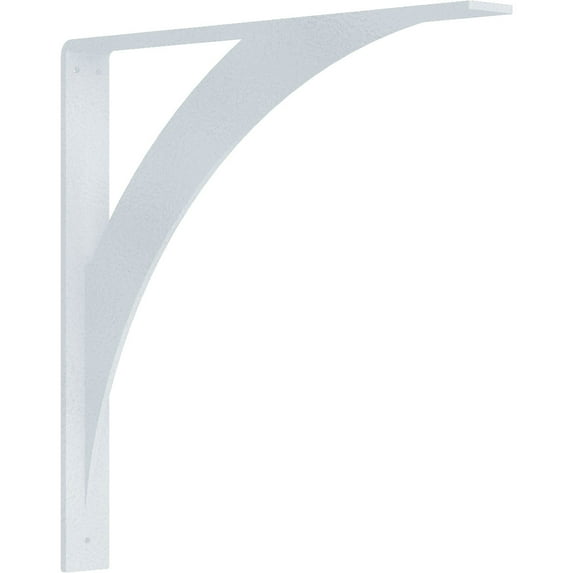 Ekena Millwork 2"W x 18"D x 18"H Legacy Steel Bracket, Hammered White