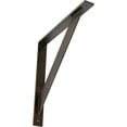thumbnail image 1 of Ekena Millwork 2"W x 18"D x 18"H Traditional Steel Bracket, Antiqued Pale Gold, 1 of 13