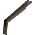thumbnail image 1 of Ekena Millwork 2"W x 18"D x 6 1/2"H Embrey Steel Bracket, Hammered Dark Bronze, 1 of 11