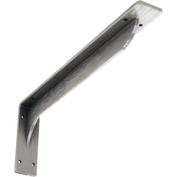 Ekena Millwork 2"W x 18"D x 6 1/2"H Embrey Steel Bracket, Unfinished