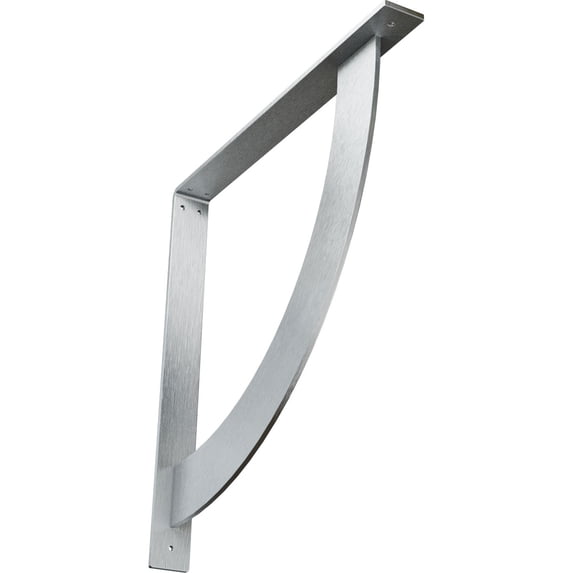 Ekena Millwork 2"W x 20"D x 20"H Bulwark Steel Bracket, Unfinished