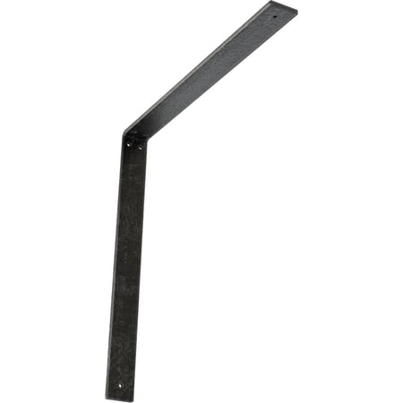 Ekena Millwork 2"W x 20"D x 20"H Hamilton Steel Bracket, Antiqued Silver