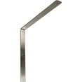 thumbnail image 1 of Ekena Millwork 2"W x 20"D x 20"H Hamilton Steel Bracket, Stainless Steel, 1 of 11