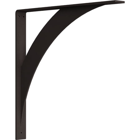 Ekena Millwork 2"W x 20"D x 20"H Legacy Steel Bracket, Hammered Brown