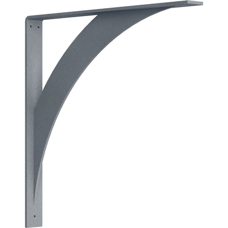 Ekena Millwork 2"W x 20"D x 20"H Legacy Steel Bracket, Hammered Silver