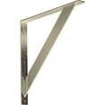 thumbnail image 1 of Ekena Millwork 2"W x 20"D x 20"H Traditional Bracket, Stainless Steel (6-Pack), 1 of 10