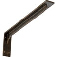 thumbnail image 1 of Ekena Millwork 2"W x 20"D x 6 1/2"H Embrey Steel Bracket, Antiqued Brass, 1 of 11