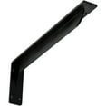 thumbnail image 1 of Ekena Millwork 2"W x 20"D x 6 1/2"H Embrey Steel Bracket, Powder Coated Black, 1 of 11