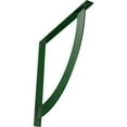 thumbnail image 1 of Ekena Millwork 2"W x 24"D x 24"H Bulwark Steel Bracket, Hammered Deep Green, 1 of 12