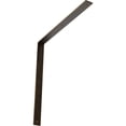 thumbnail image 1 of Ekena Millwork 2"W x 24"D x 24"H Hamilton Steel Bracket, Antiqued Brass, 1 of 11