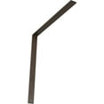 thumbnail image 1 of Ekena Millwork 2"W x 24"D x 24"H Hamilton Steel Bracket, Hammered Brown, 1 of 11